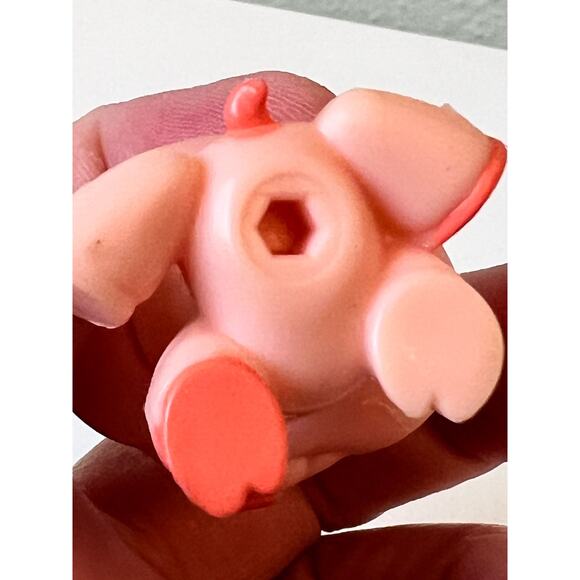 Littlest Pet Shop LPS Pink Orange Pig Teal Blue Eyes #1220 2006 - Picture 4 of 4